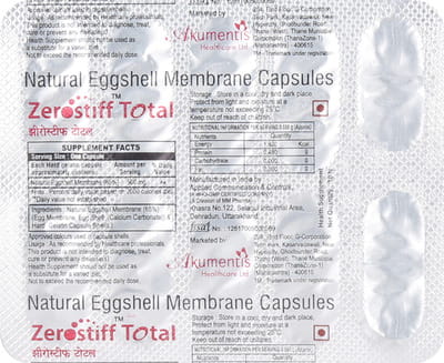 Zerostiff Total Strip Of 10 Capsules