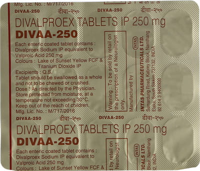 Divaa 250 Strip Of 15 Tablets