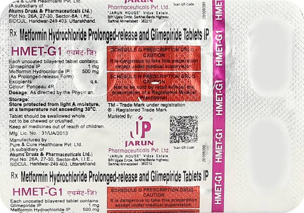 Hmet G1 Strip Of 10 Tablets