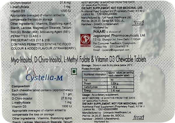 Cystelia M Strip Of 10 Tablets
