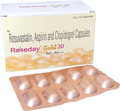 Roseday Gold 20mg Strip Of 10 Capsules
