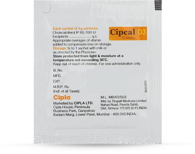 Cipcal D3 Sachet Of 1gm Granules