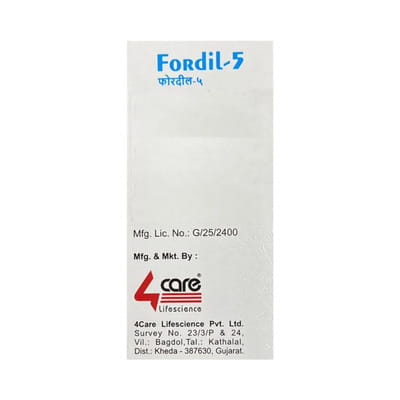 Fordil 5mg Bottle Of 20 Tablets