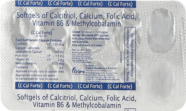 C Cal Forte Strip Of 10 Capsules