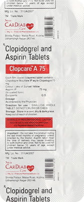 Clopcare A 75 Strip Of 10 Tablets