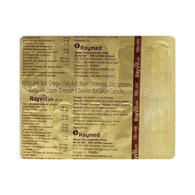 Rayvit Plus Bottle Of 30 Capsules