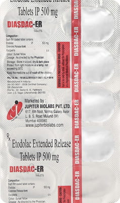 Diasdac Er 500mg Strip Of 10 Tablets