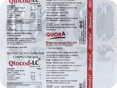 Qtocod Lc Strip Of 10 Capsules
