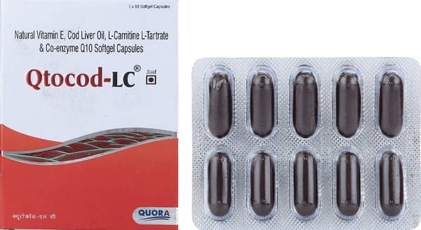 Qtocod Lc Strip Of 10 Softgel Capsules