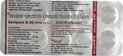 Benipack M 50 Strip Of 10 Tablets