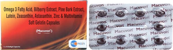 Macuvon Strip Of 10 Softgel Capsules