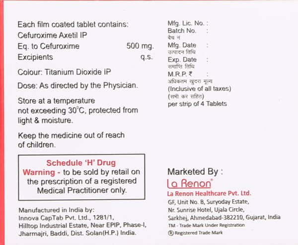 Ximoren 500 Strip Of 4 Tablets