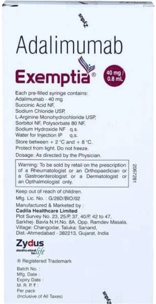 Exemptia 40 mg/0.8 mL Injection