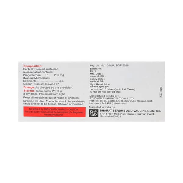 Miprogen Sr 200Mg Strip Of 10 Tablets