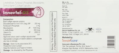 Innovfol D3 Strip Of 15 Capsules
