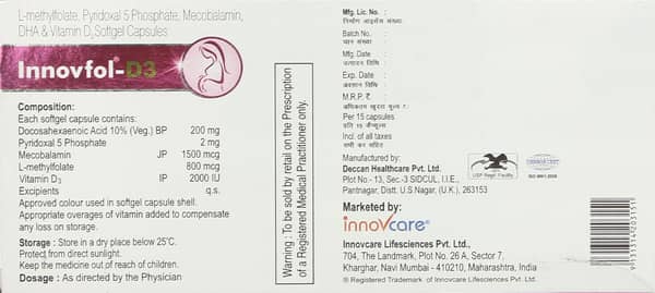 Innovfol D3 Strip Of 15 Capsules