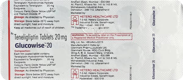 Glucowise 20 Strip Of 10 Tablets