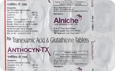 Anthocyn Tx Strip Of 10 Tablets