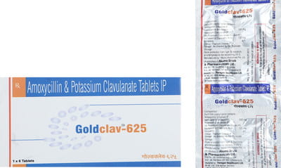 Goldclav 625 Strip Of 6 Tablets