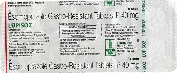 Lupisoz 40 Strip Of 10 Tablets