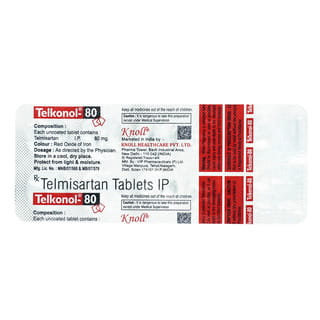 Telkonol 80 Strip Of 10 Tablets