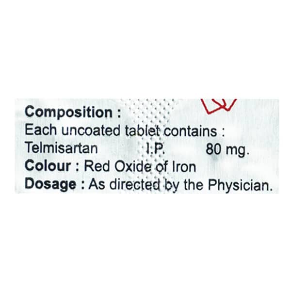 Telkonol 80 Strip Of 10 Tablets