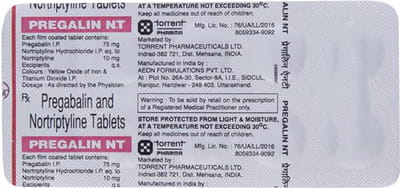 Pregalin Nt 75/10 Strip Of 10 Tablets