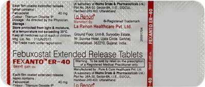Fexanto Er 40 Strip Of 10 Tablets