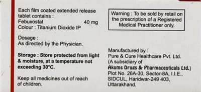 Fexanto Er 40 Strip Of 10 Tablets