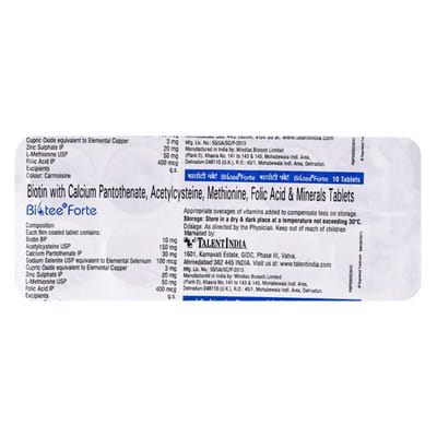 Biotee Forte Strip Of 10 Tablets