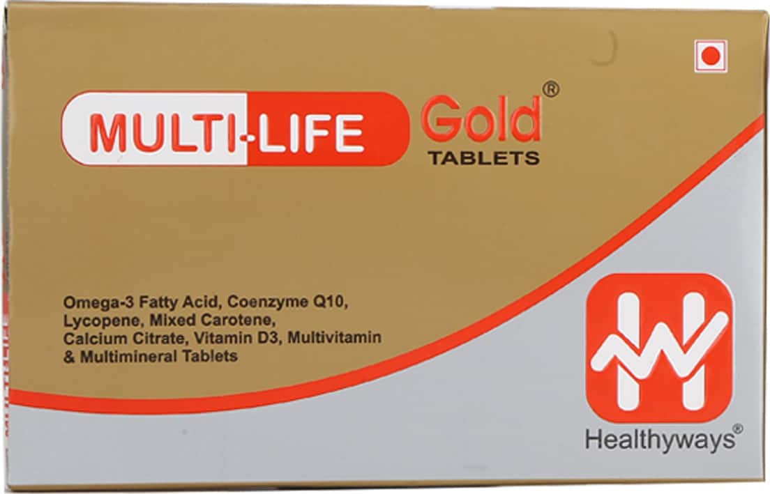 Buy Multi Life Gold Tablet (10) Online & Save Up to 24% at PharmEasy