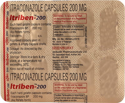 Itriben 200mg Strip Of 10 Capsules