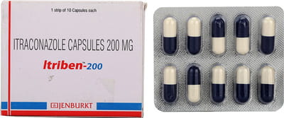 Itriben 200mg Strip Of 10 Capsules