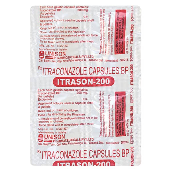 Itrason 200 Strip Of 4 Capsules