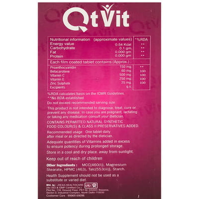 Qt Vit Strip Of 10 Tablets