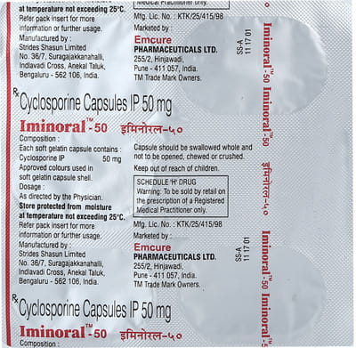 Iminoral 50 Strip Of 5 Capsules