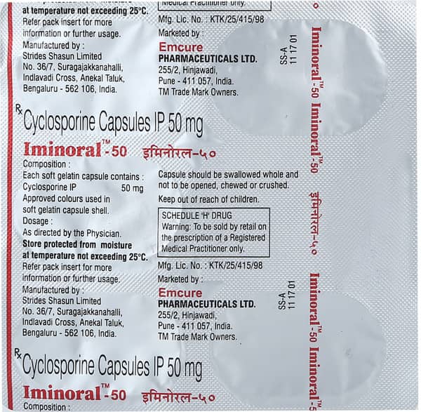 Iminoral 50mg Strip Of 5 Softgel Capsules