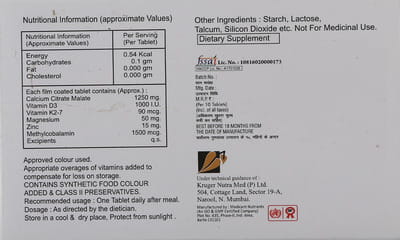 Ostego K2 Strip Of 10 Tablets