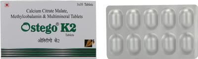 Ostego K2 Strip Of 10 Tablets