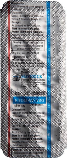 Etomav 120 Strip Of 10 Tablets