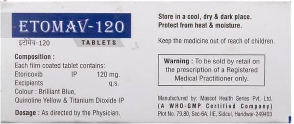 Etomav 120 Strip Of 10 Tablets