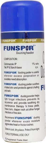 Funspor 1% Dusting Powder 100Gm