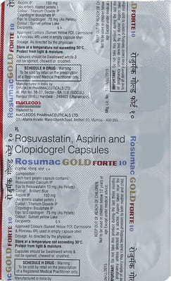 Rosumac Gold Forte 10mg Strip Of 10 Capsules