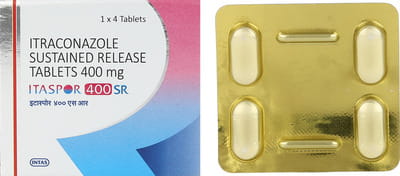 Itaspor Sr 400 Strip Of 4 Tablets