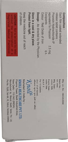 Prazonol Xl 2.5 Strip Of 10 Tablets