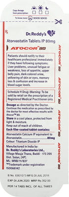 Atocor 80 Strip Of 14 Tablets
