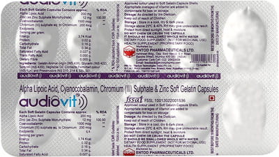 Audiovit Strip Of 10 Capsules