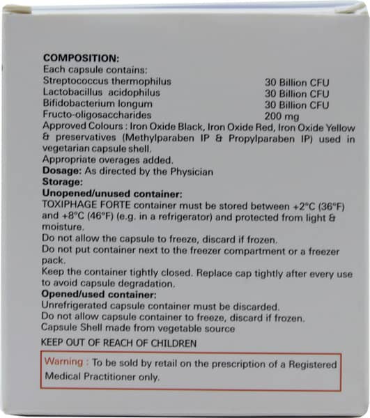 टोक्सीफेज फोर्टे की बोतल 10 कैप्सूल्स
