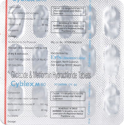 Cyblex M 80mg Strip Of 15 Tablets
