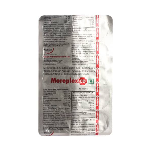 Moreplex Cd Strip Of 10 Tablets